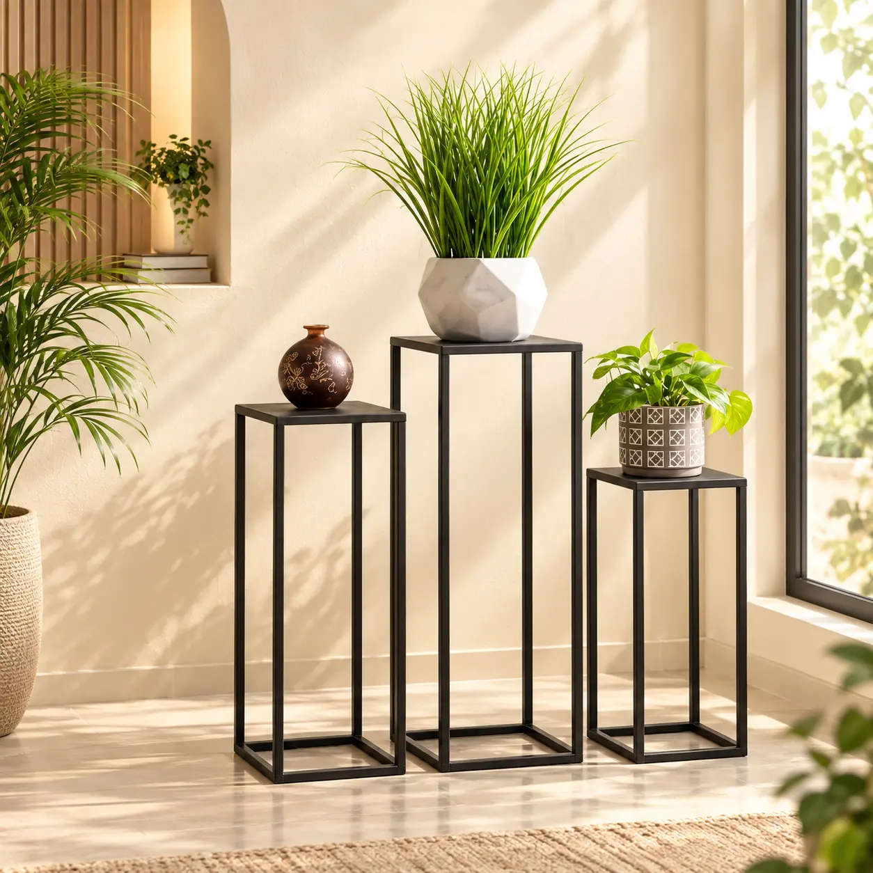 Trio Square Plant Stand Set